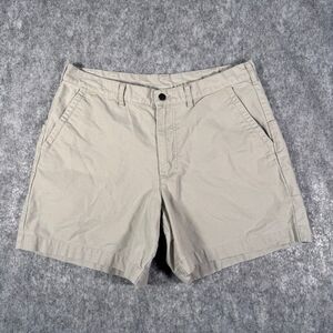 Patagonia Stand Up Shorts Mens Size 36x6.5 Beige Organic Cotton Outdoor Hike